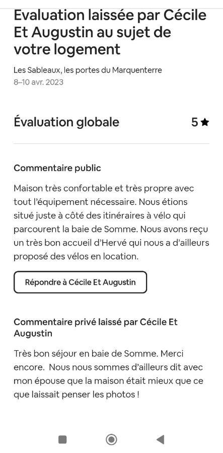 Les Sableaux, Les Portes Du Marquenterre 圣康坦昂图尔蒙 外观 照片